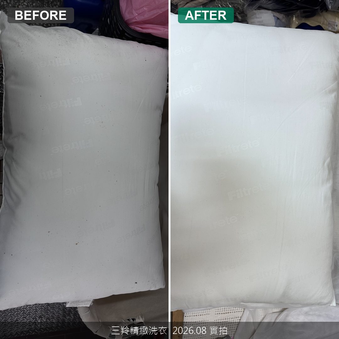 每天起床打噴嚏鼻塞？嚴重發霉枕頭黑點急救！霉斑清除與聚酯纖維洗護實錄